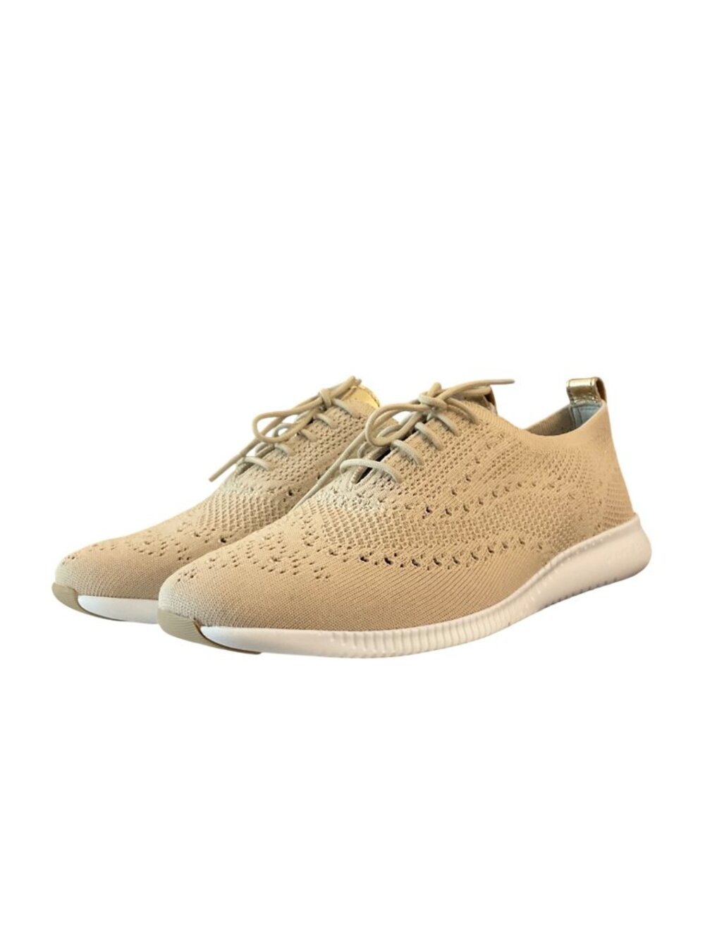 Cole Haan Womens 2.Zerogrand Stitchlite Oxford Sneakers Beige Size 9B tan